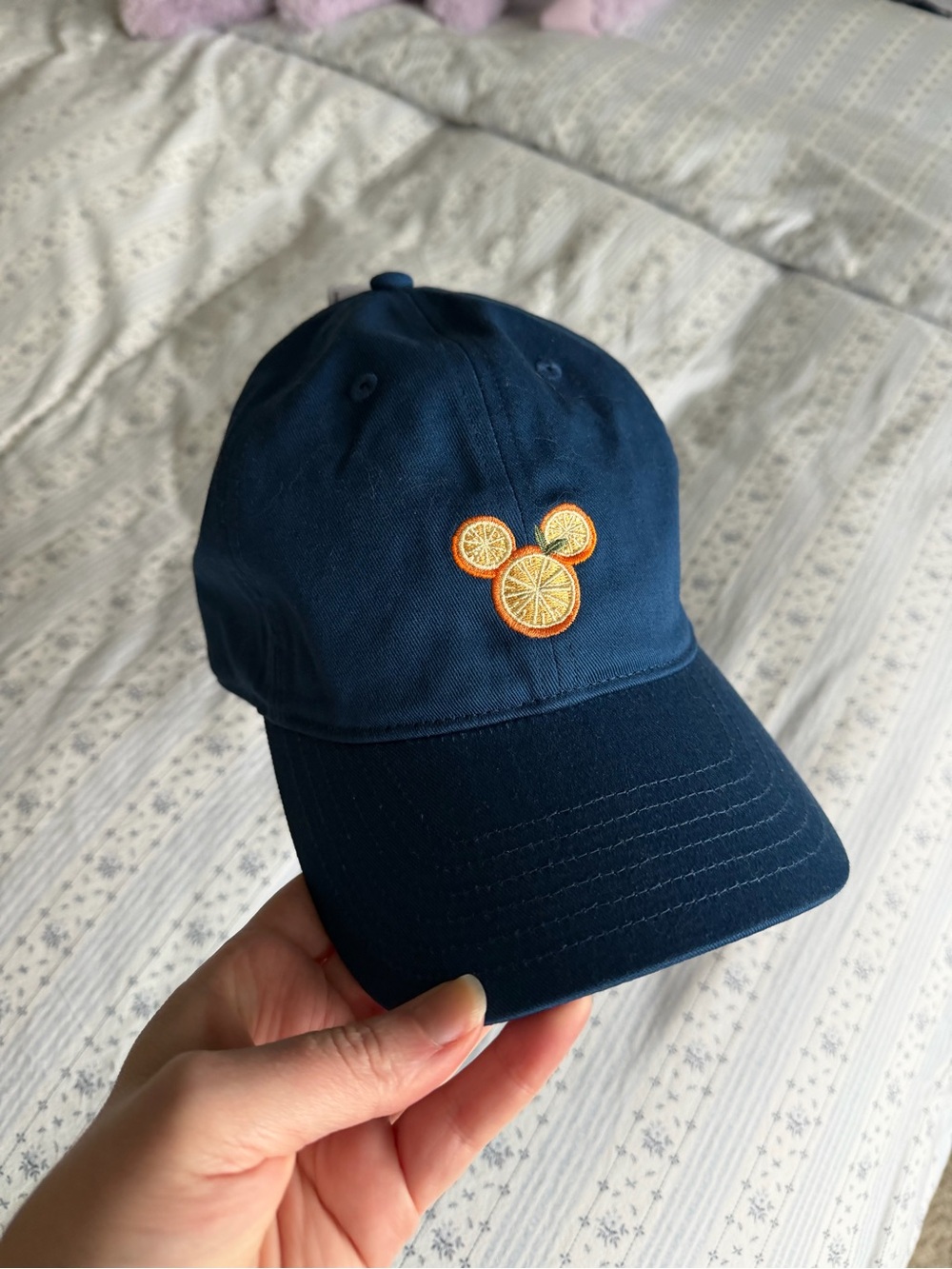 Disney Parks | Walt Disney World Citrus Mickey Mouse Navy Blue Baseball Hat NWT